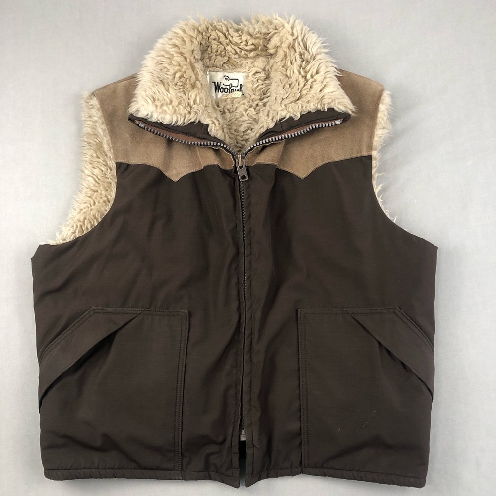 Woolrich Vintage Men's Western-style Sherpa-lined Vest